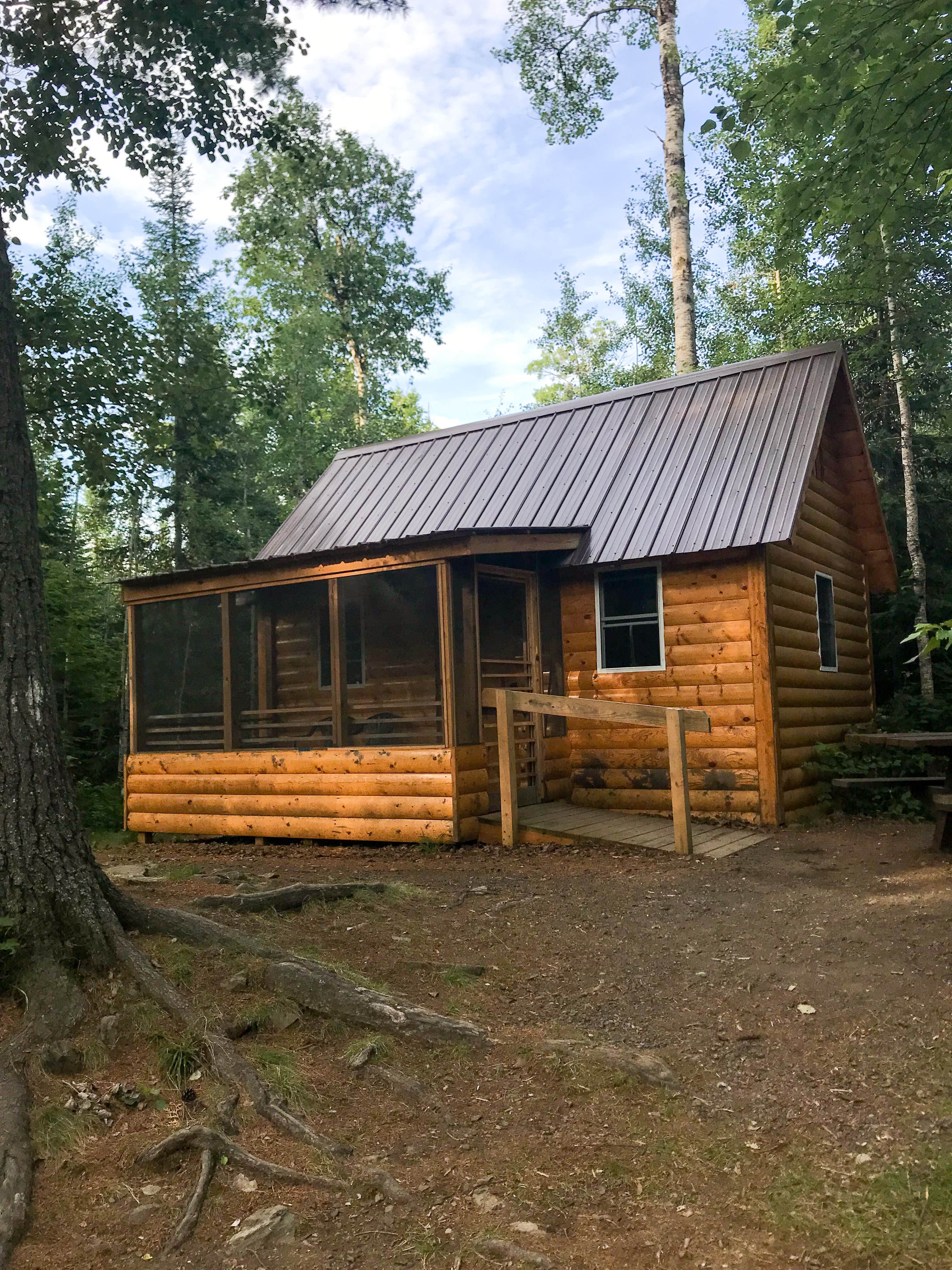 Krista T.'s photo of glamping accommodations at East Bearskin Lake Campground near Lutsen, MN