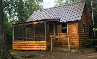 Krista T.'s photo of glamping accommodations at East Bearskin Lake Campground near Schroeder, MN