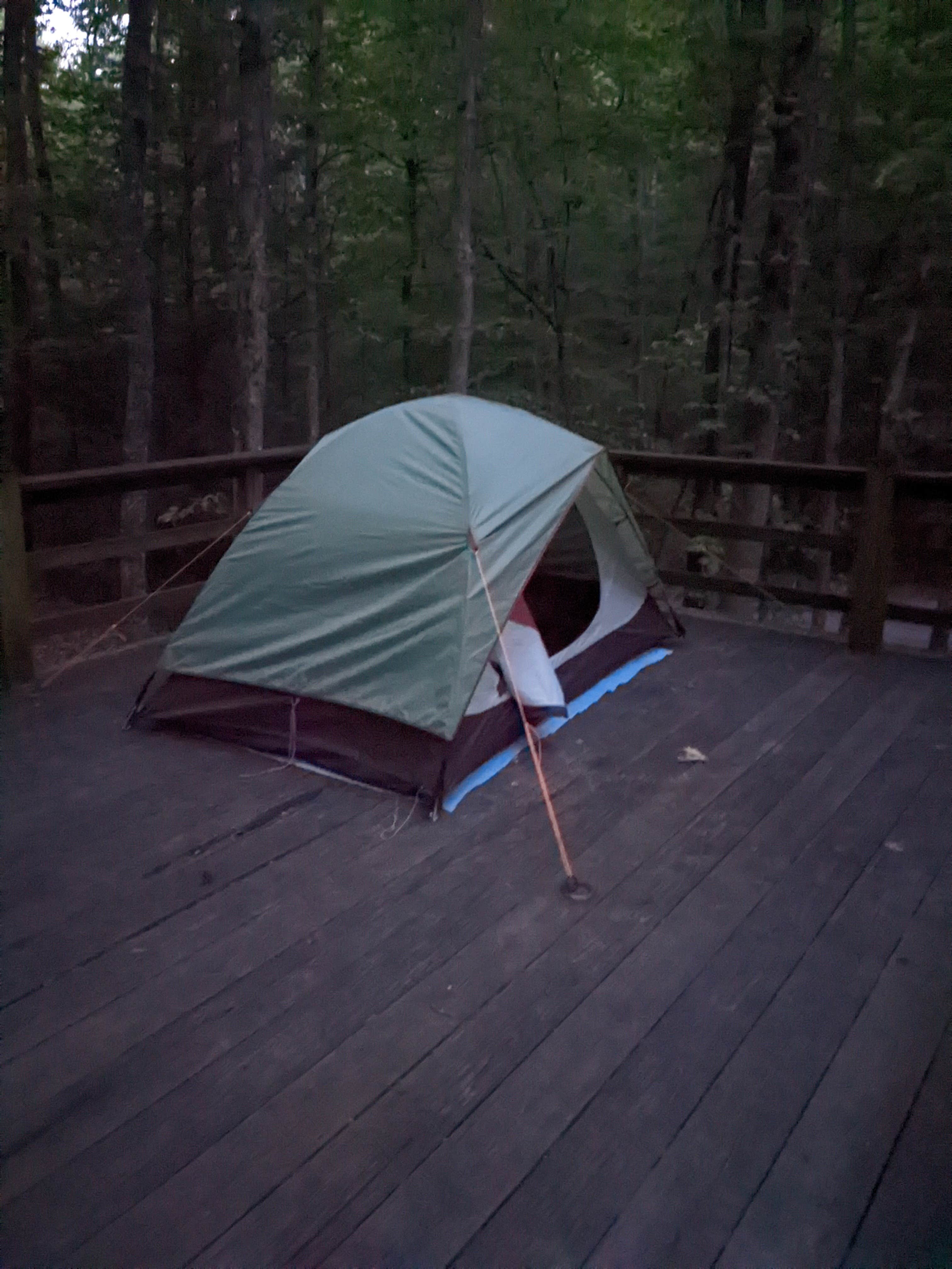 Kevin's photo of tent camping at Royal Oak Campground — Hungry Mother State Park near Max Meadows, VA