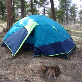 our tent at the site