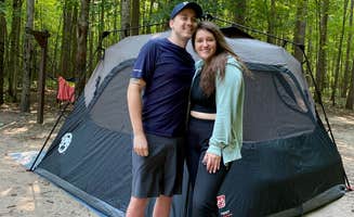 Sarah S.'s photo of tent camping at Manistee National Forest Sulak Campground near Morley, MI