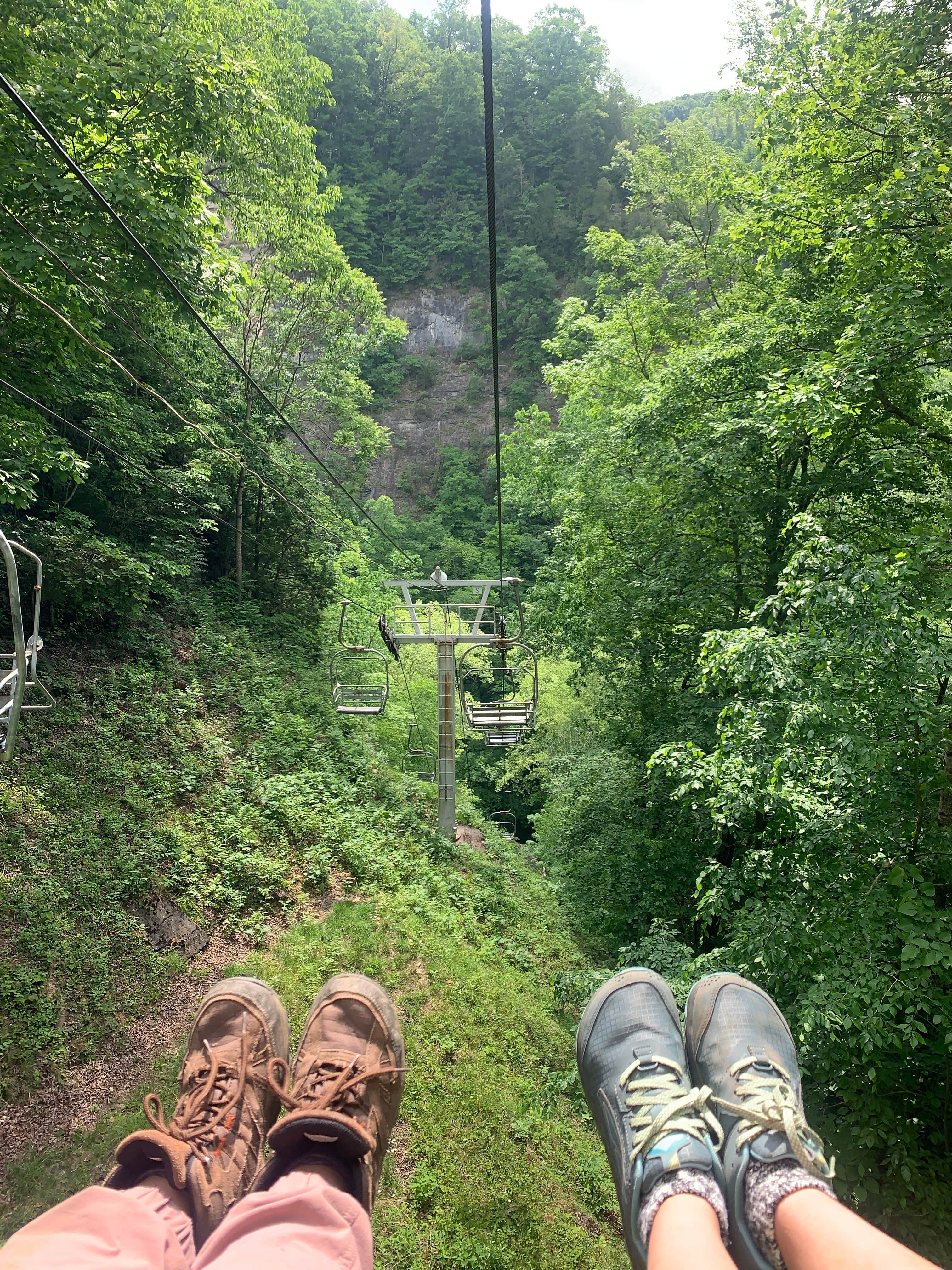 Camper submitted image from Natural Tunnel State Park Yurts — Natural Tunnel State Park - 2