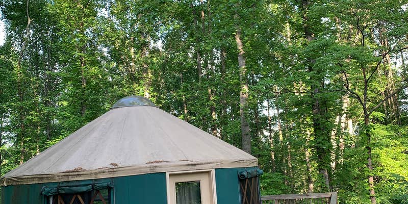Camper submitted image from Natural Tunnel State Park Yurts — Natural Tunnel State Park