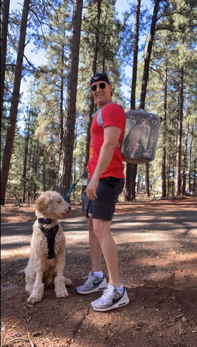 Scott A.'s photo of camping with pets at Woody Mountain near Flagstaff, AZ