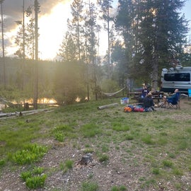 at campsite