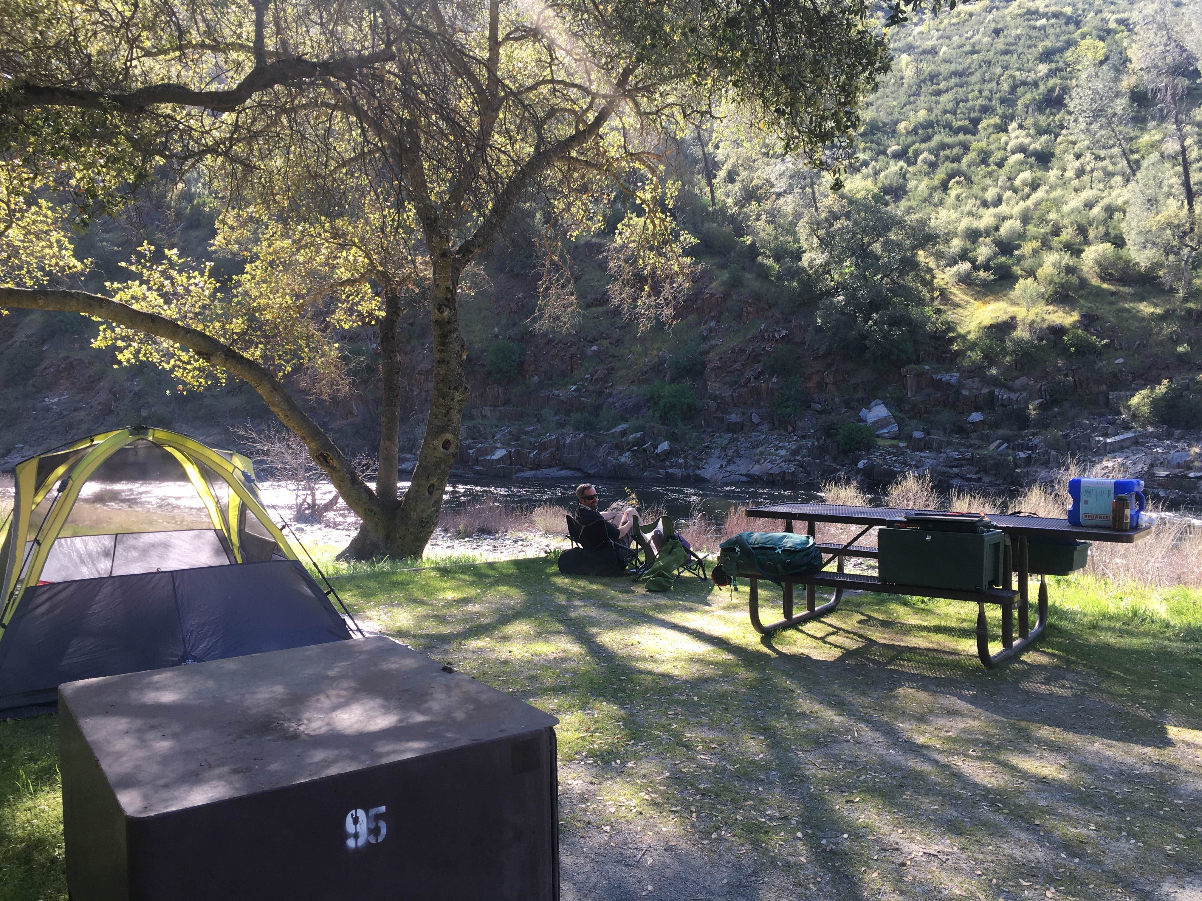 Chris &.'s photo of tent camping at Railroad Flat Campground near Sonora, CA