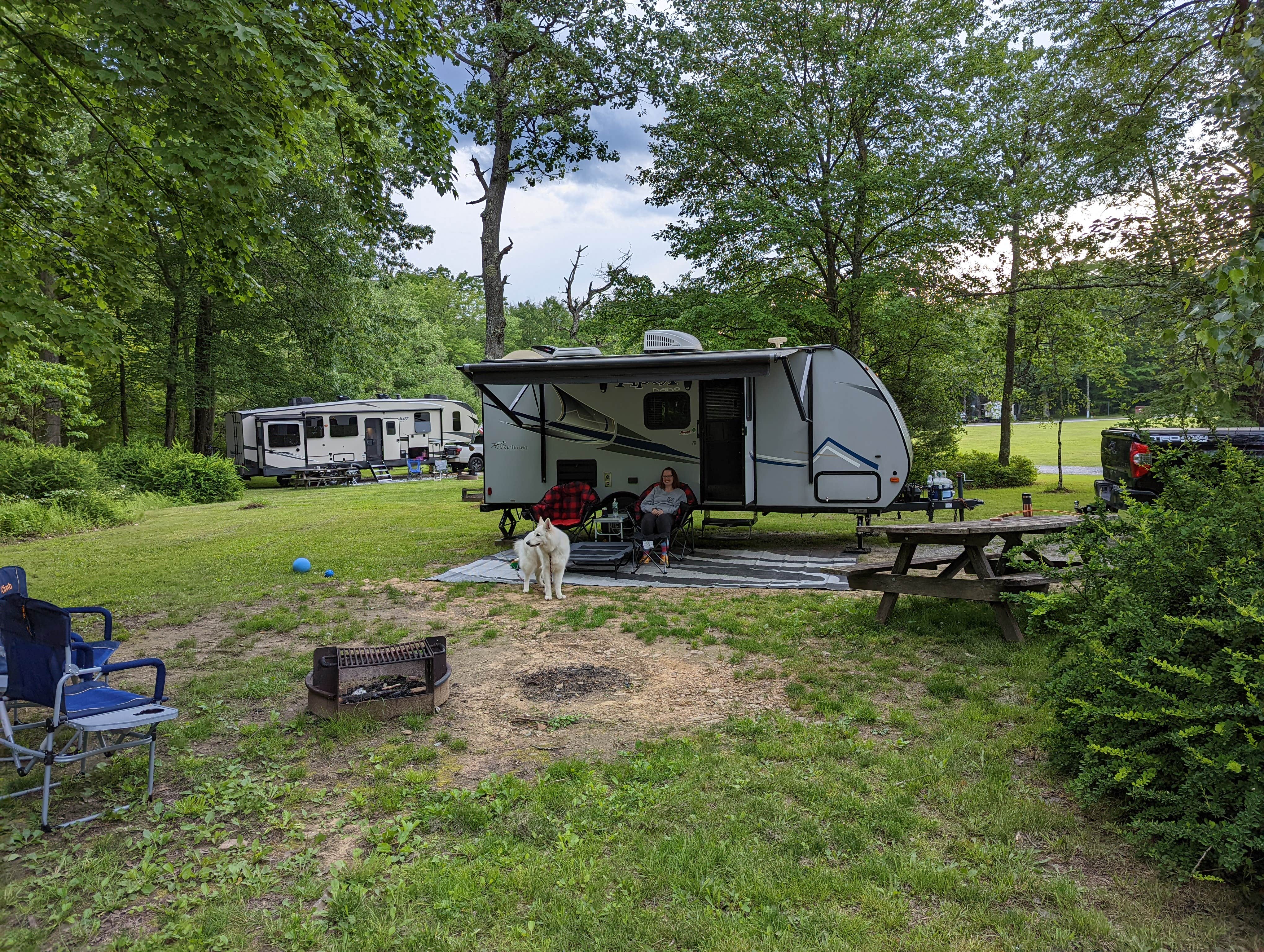 Michael's photo of rv camping at Hickory Run State Park Campground near Dallas, PA