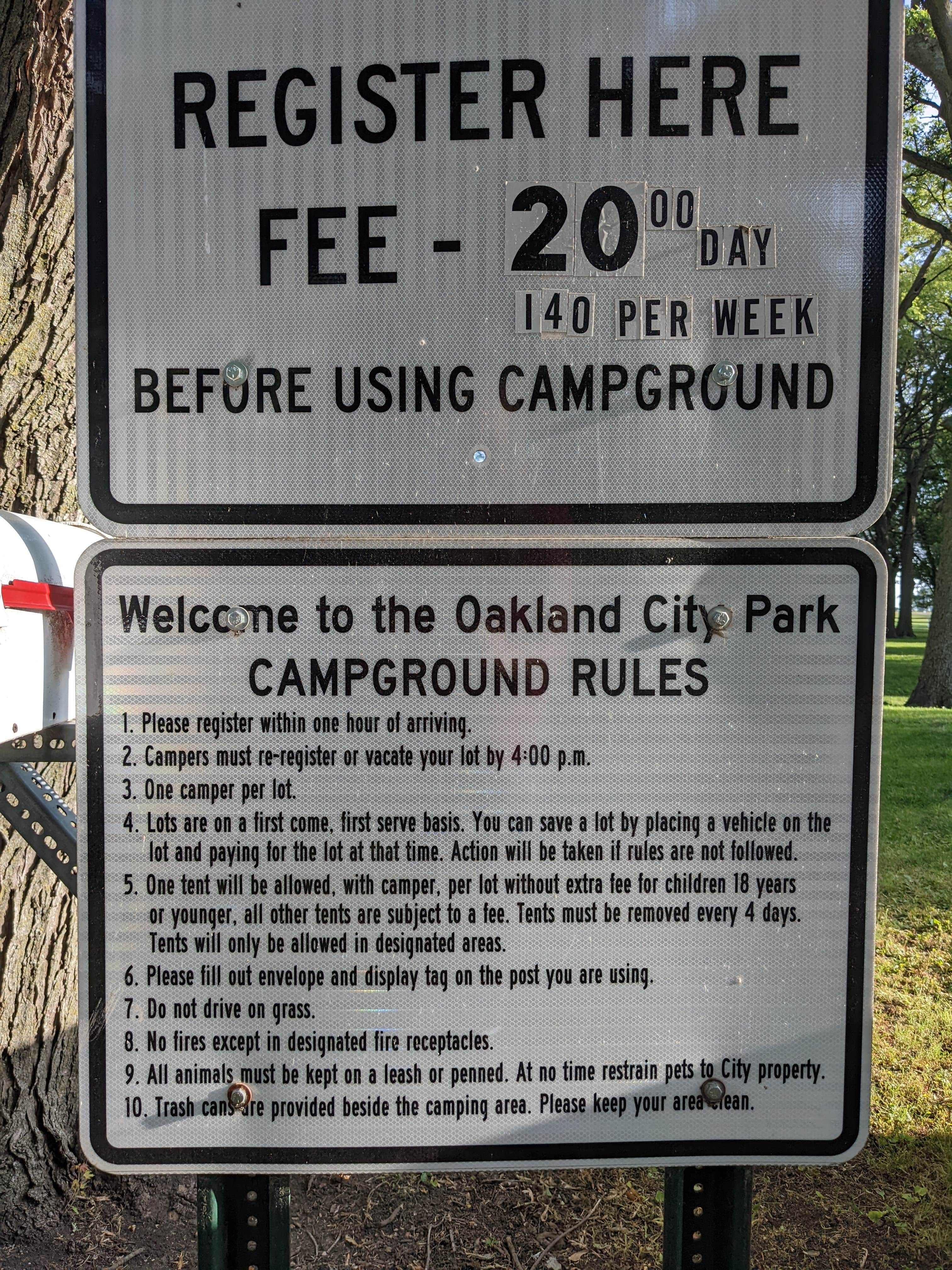 Camper-submitted photo at Oakland City Park near Scribner, NE