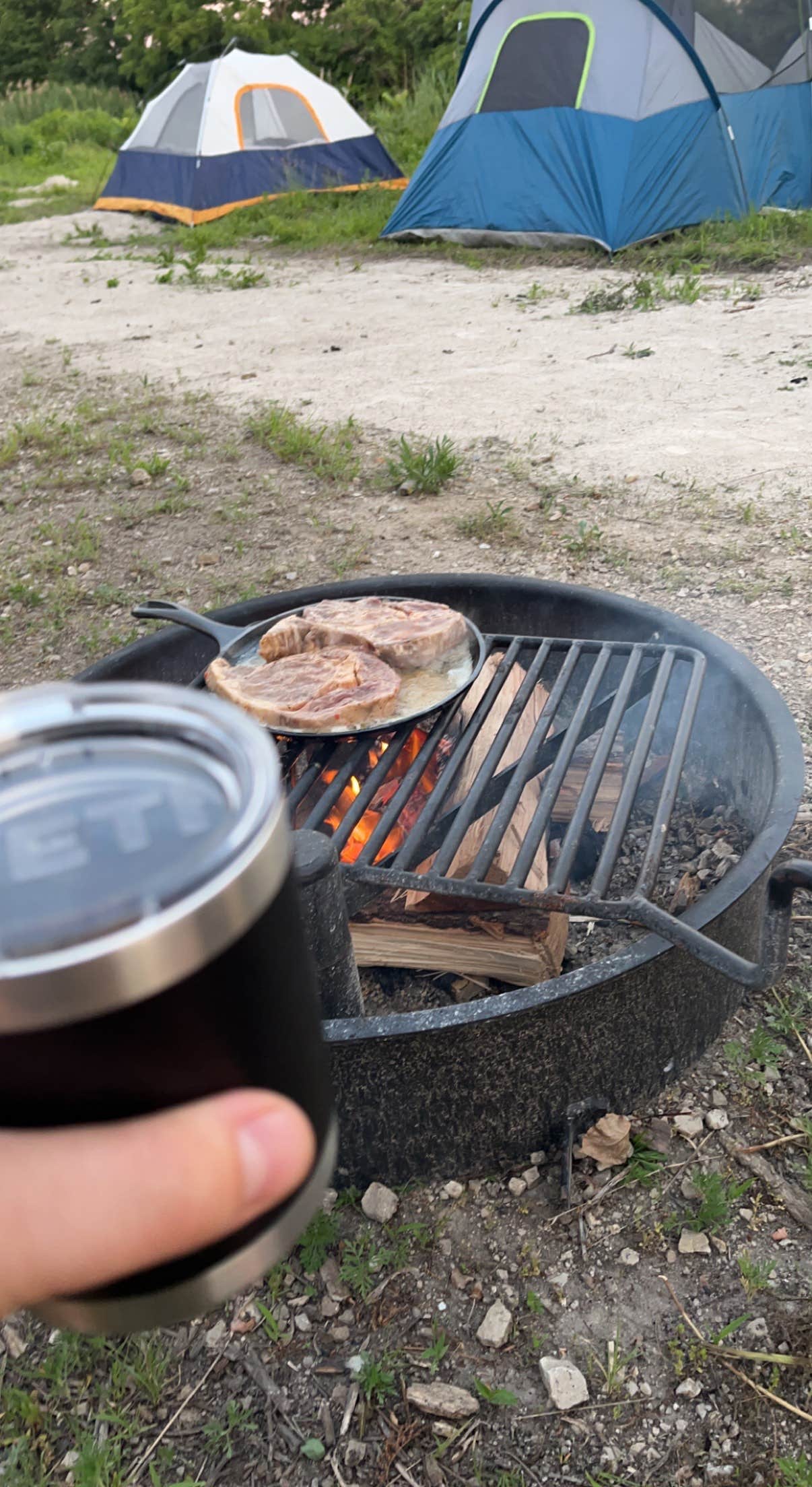 Cullen S.'s photo of tent camping at Kayak Starved Rock Campground near Mineral, IL