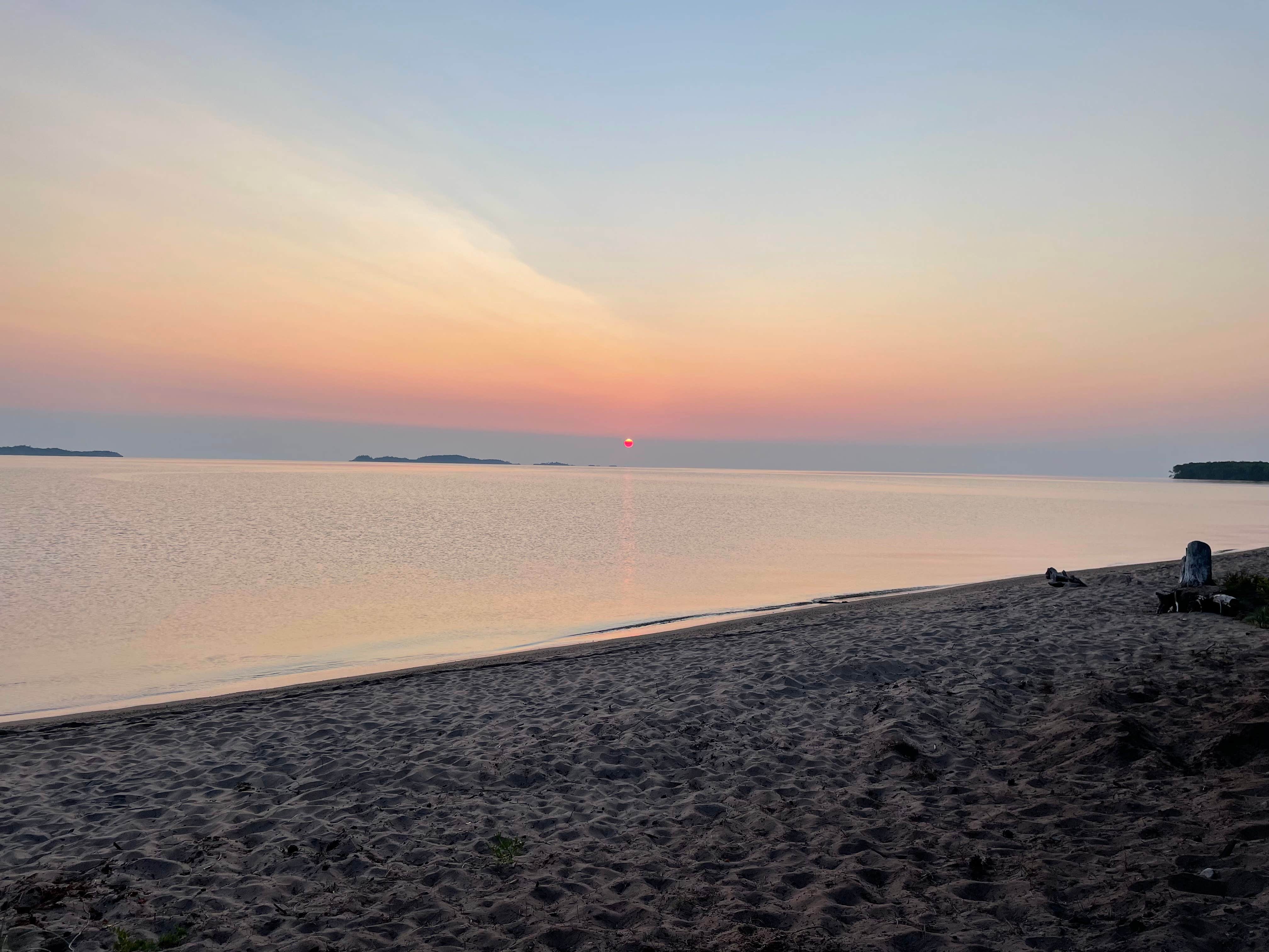 Zachary J.'s photo of a dispersed camping area at Mouth of the Huron Dispersed Camping near Nisula, MI