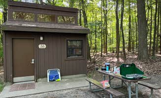 Kathie M.'s photo of a cabin at Lake Michigan Campground at Muskegon State Park Campground in Michigan