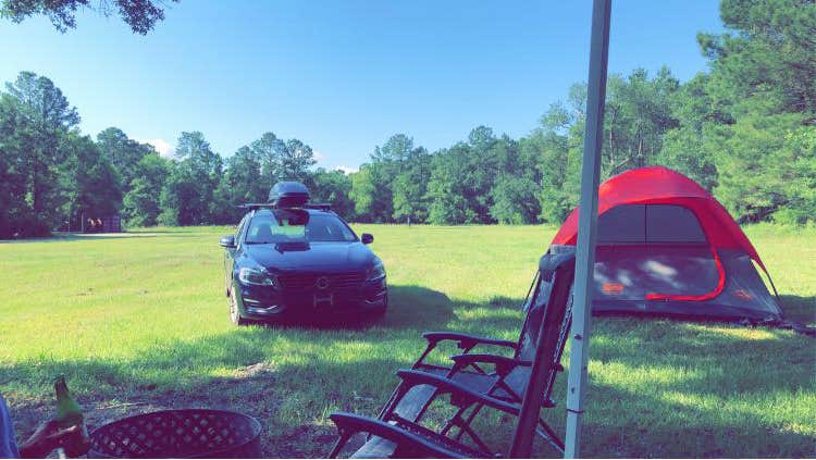 Malaisiah C.'s photo of tent camping at River Island Adventures near Supply, NC