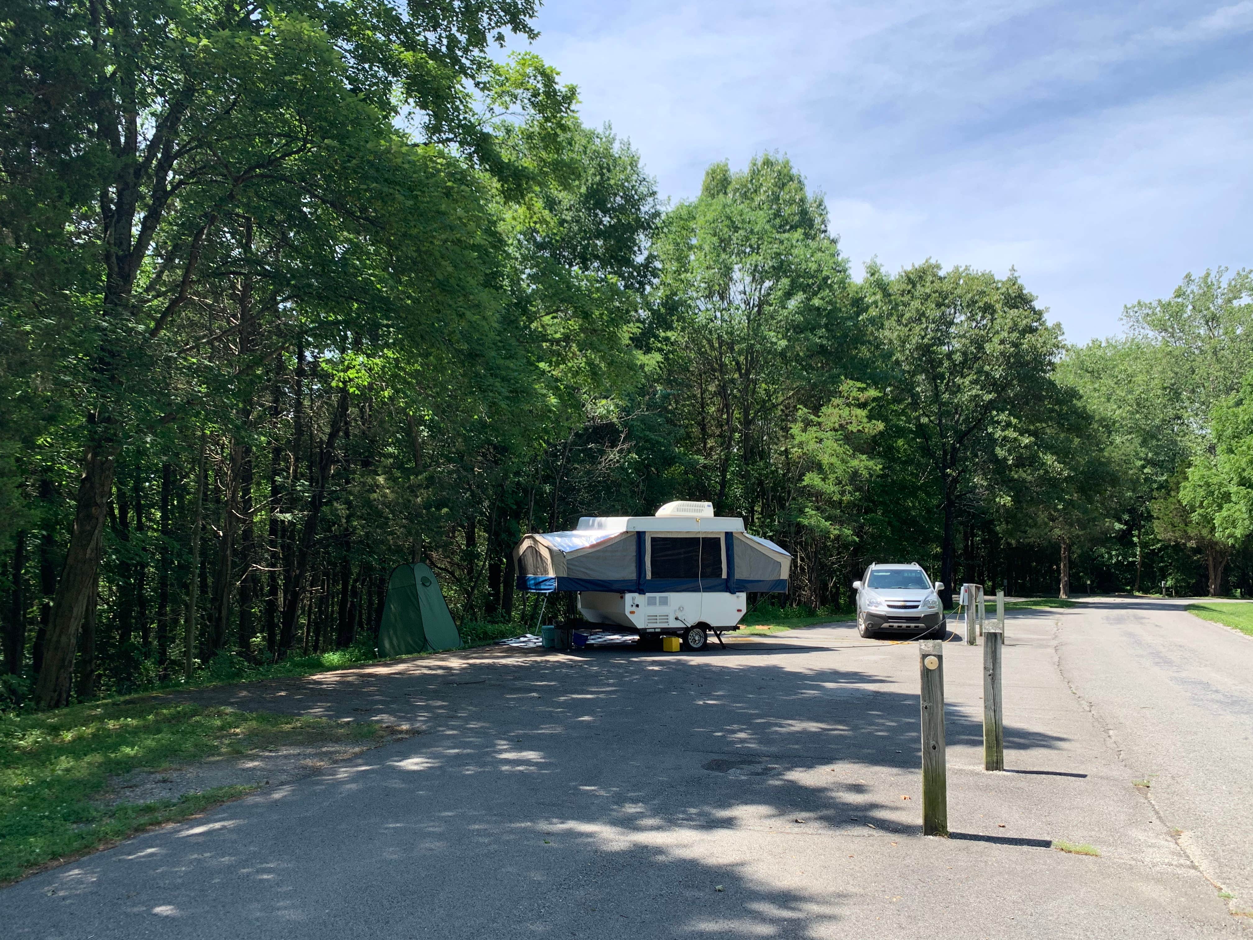 DENISE G.'s photo of rv camping at Turkey Ridge Campground — Ferne Clyffe State Park near Cobden, IL