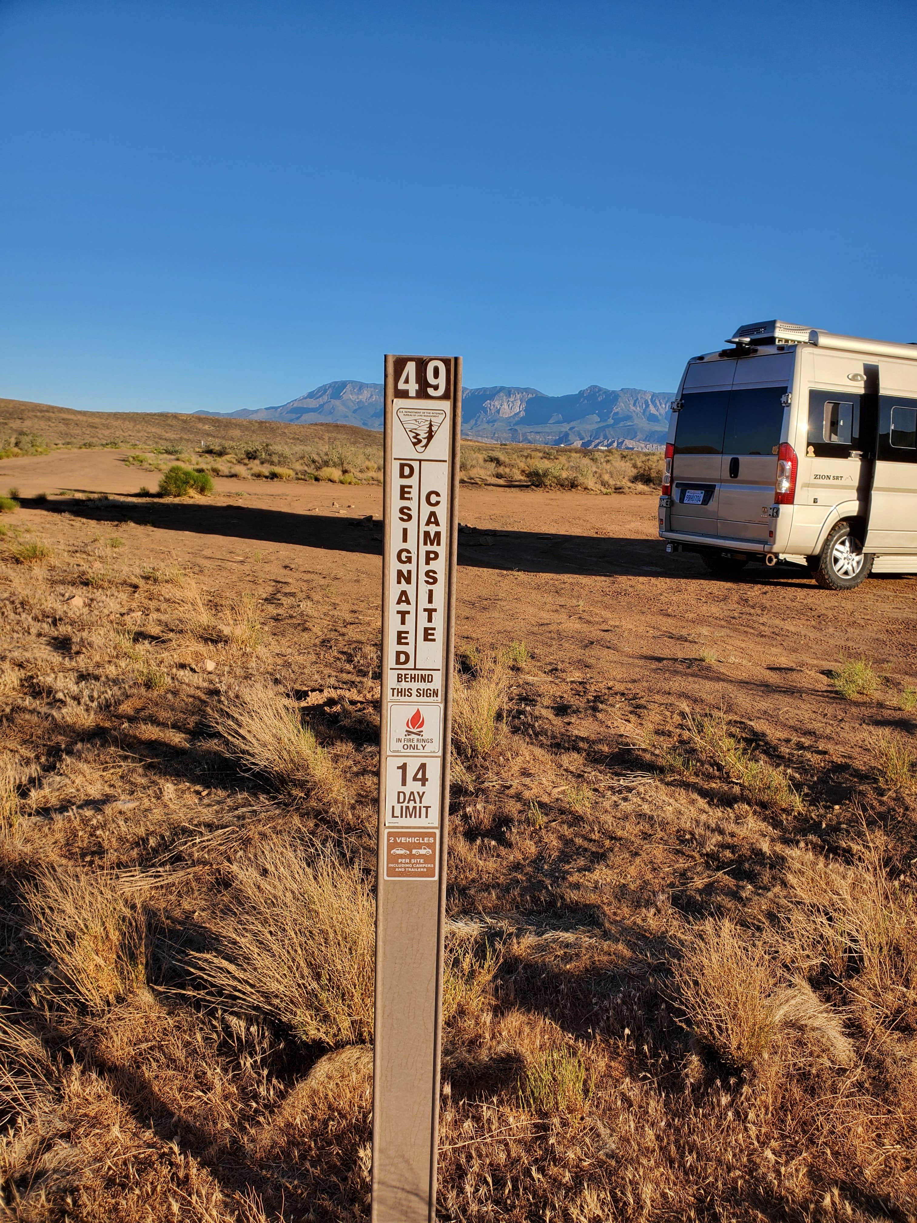 Camper submitted image from Hurricane Cliffs BLM dispersed #49-53 - 1