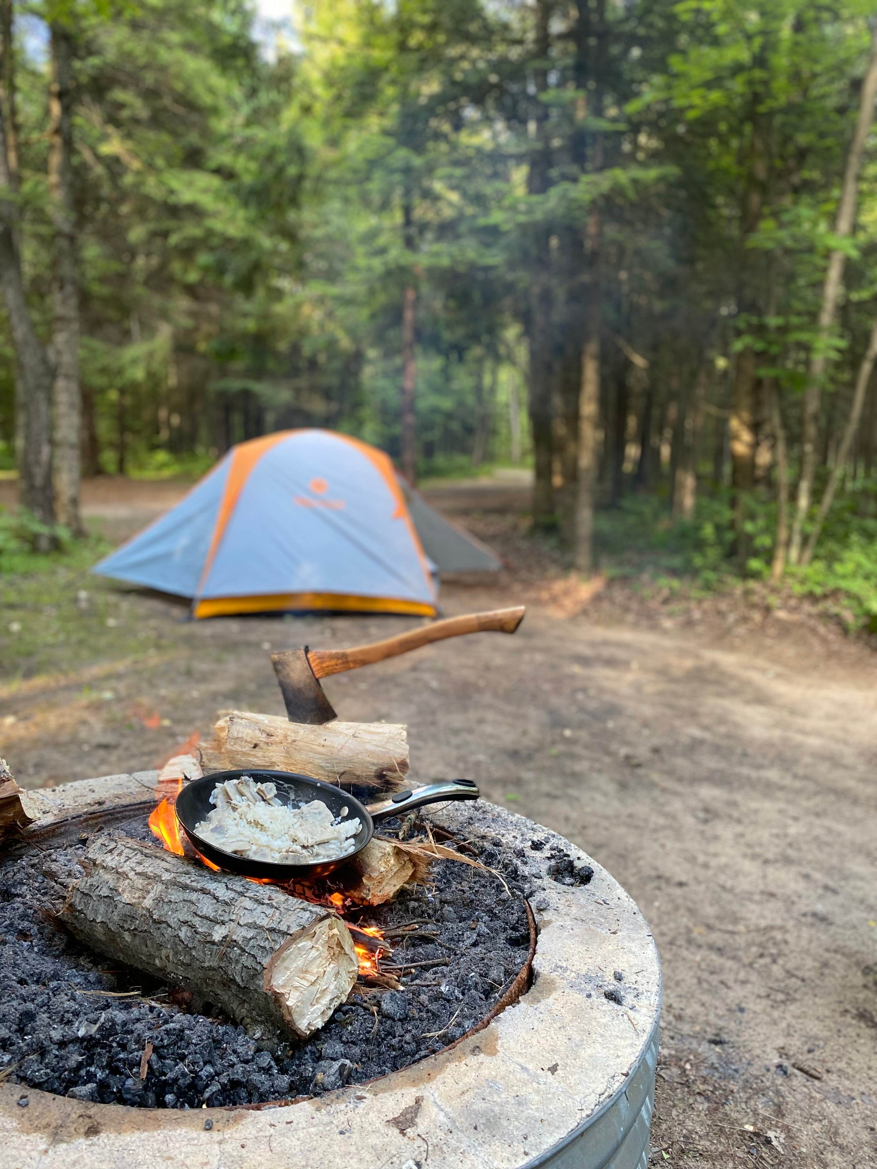 D G.'s photo of tent camping at Spruce Rustic Campground — Rifle River Recreation Area near Black River, MI