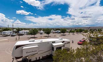 Camping near Lions Beach — Elephant Butte Lake State Park: RJ RV Park, Truth or Consequences, New Mexico