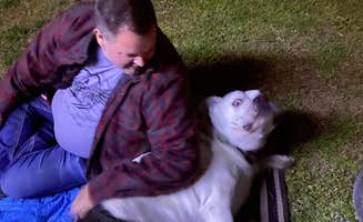 Jason D.'s photo of camping with pets at Old Lewiston Bridge RV Resort near Whiskeytown National Recreation Area