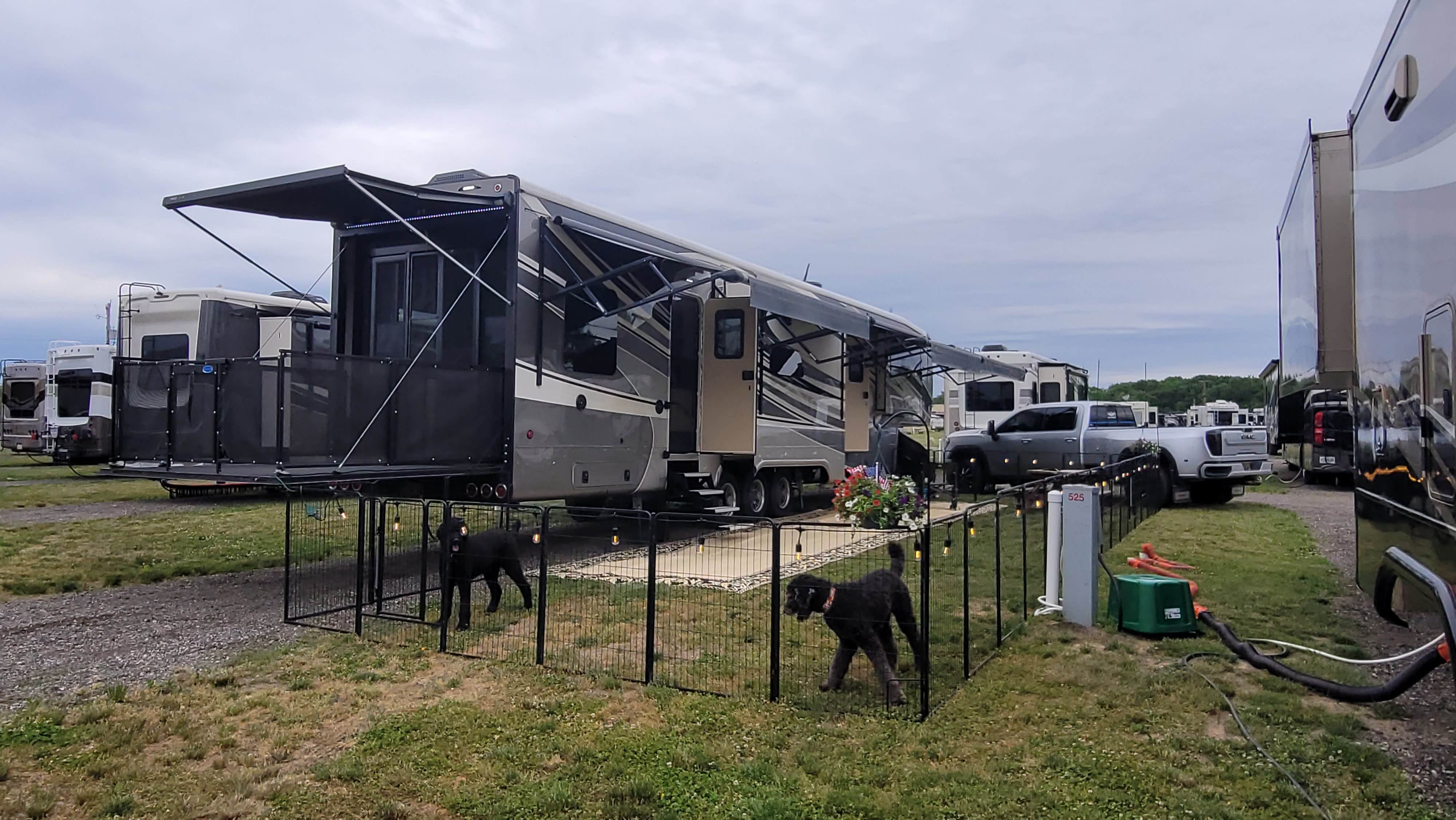 Doug J.'s photo of camping with pets at Elkhart Campground near South Bend, IN