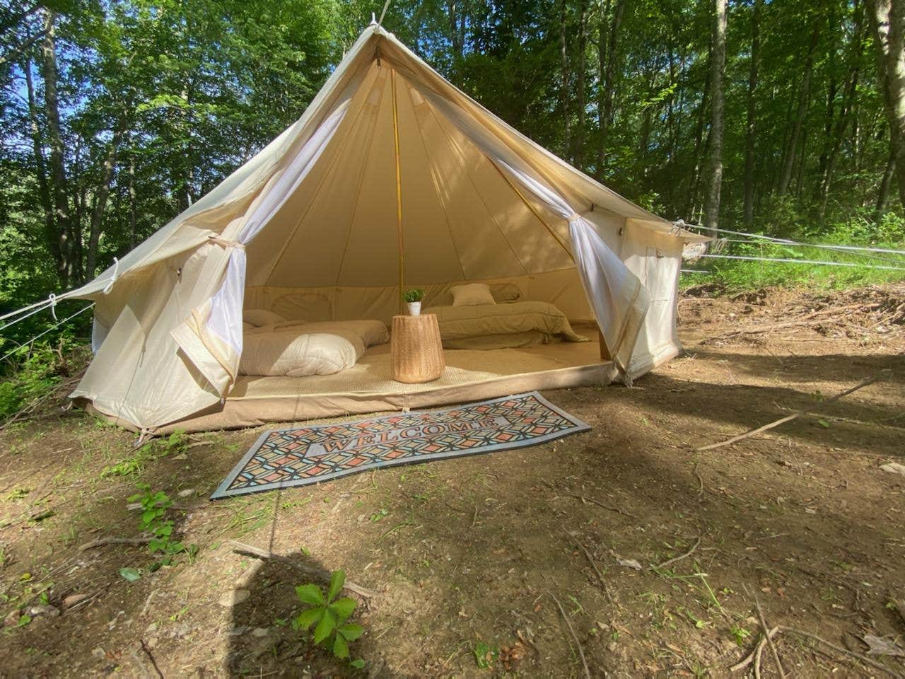Marla R.'s photo of tent camping at The Pond at Canterbury Tails near Farmington, CT