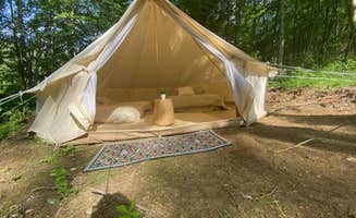 Marla R.'s photo of tent camping at The Pond at Canterbury Tails near Mansfield Center, MA