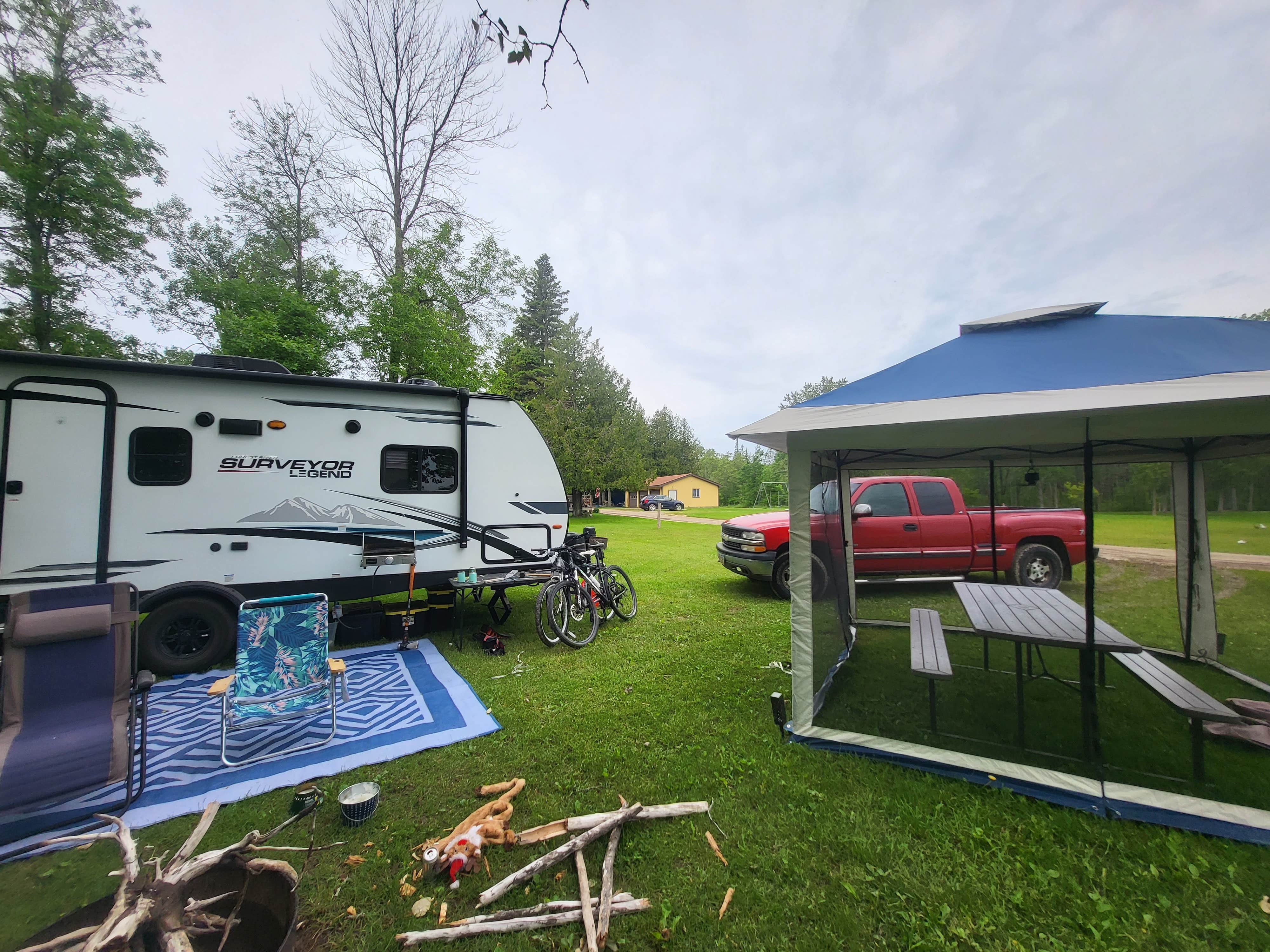 Whitney P.'s photo of rv camping at Reddmann's Sleepy Hollow near St. Ignace, MI