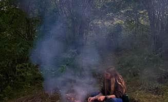 Claire K.'s photo at Blue Ridge Roadside Campsites near Balsam Grove, NC