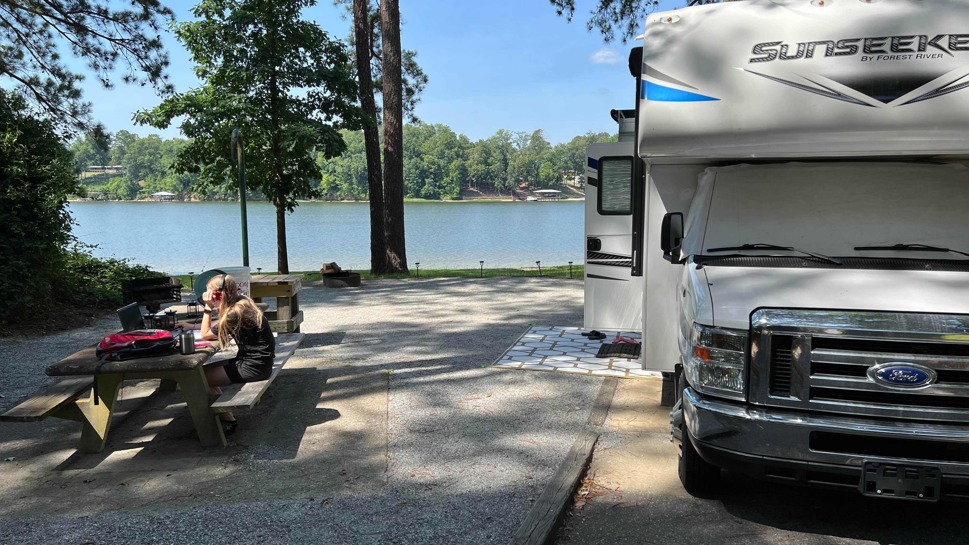 Lorilee S.'s photo of rv camping at COE Walter F George Lake White Oak Creek Campground near Troy, AL