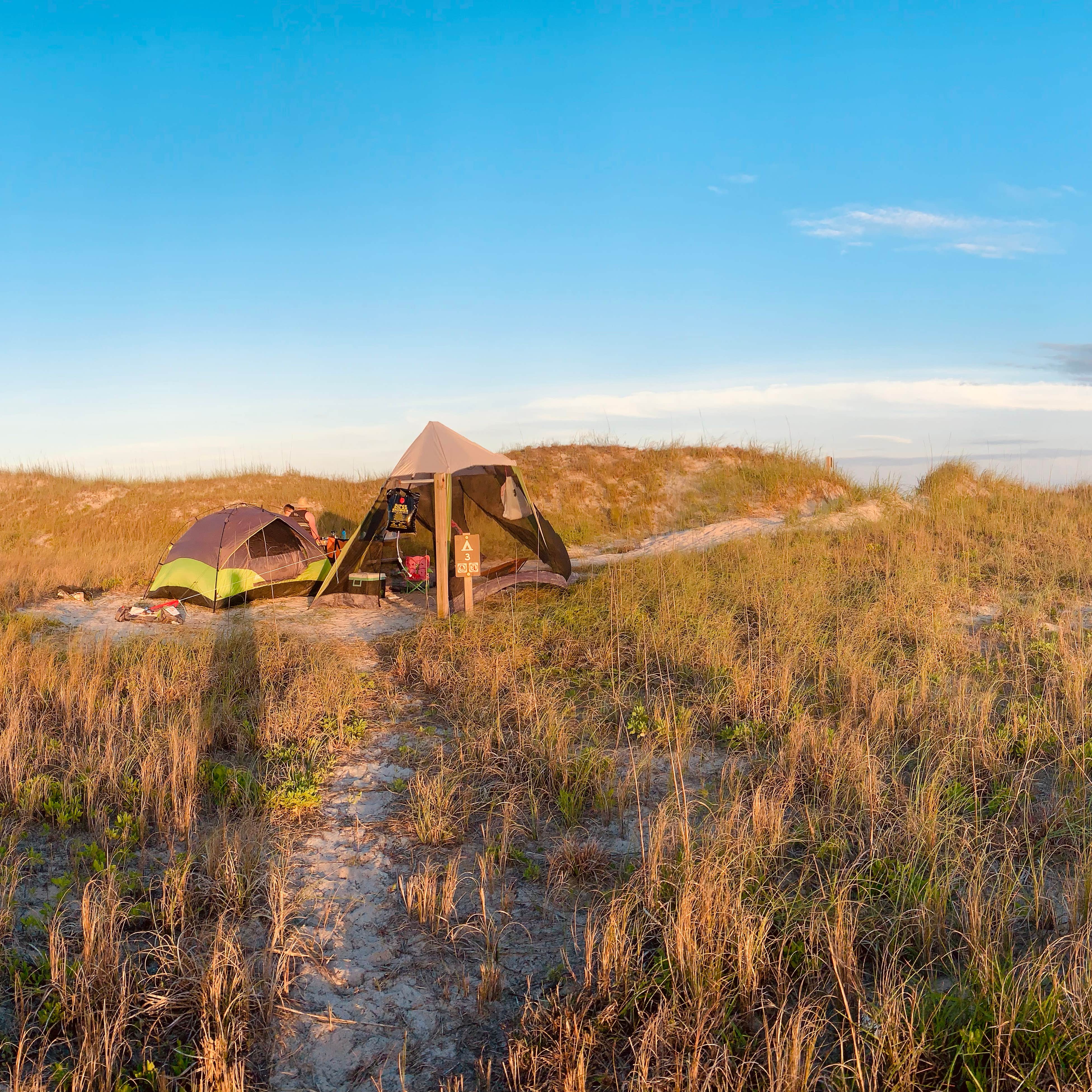 Hammocks Beach Bear Island Campsites — Hammocks Beach State Park