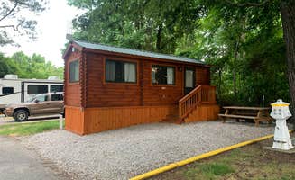 Lauren's photo of a cabin at Anvil Campground near Williamsburg, VA