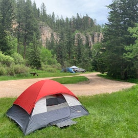 View of the campground from site 7