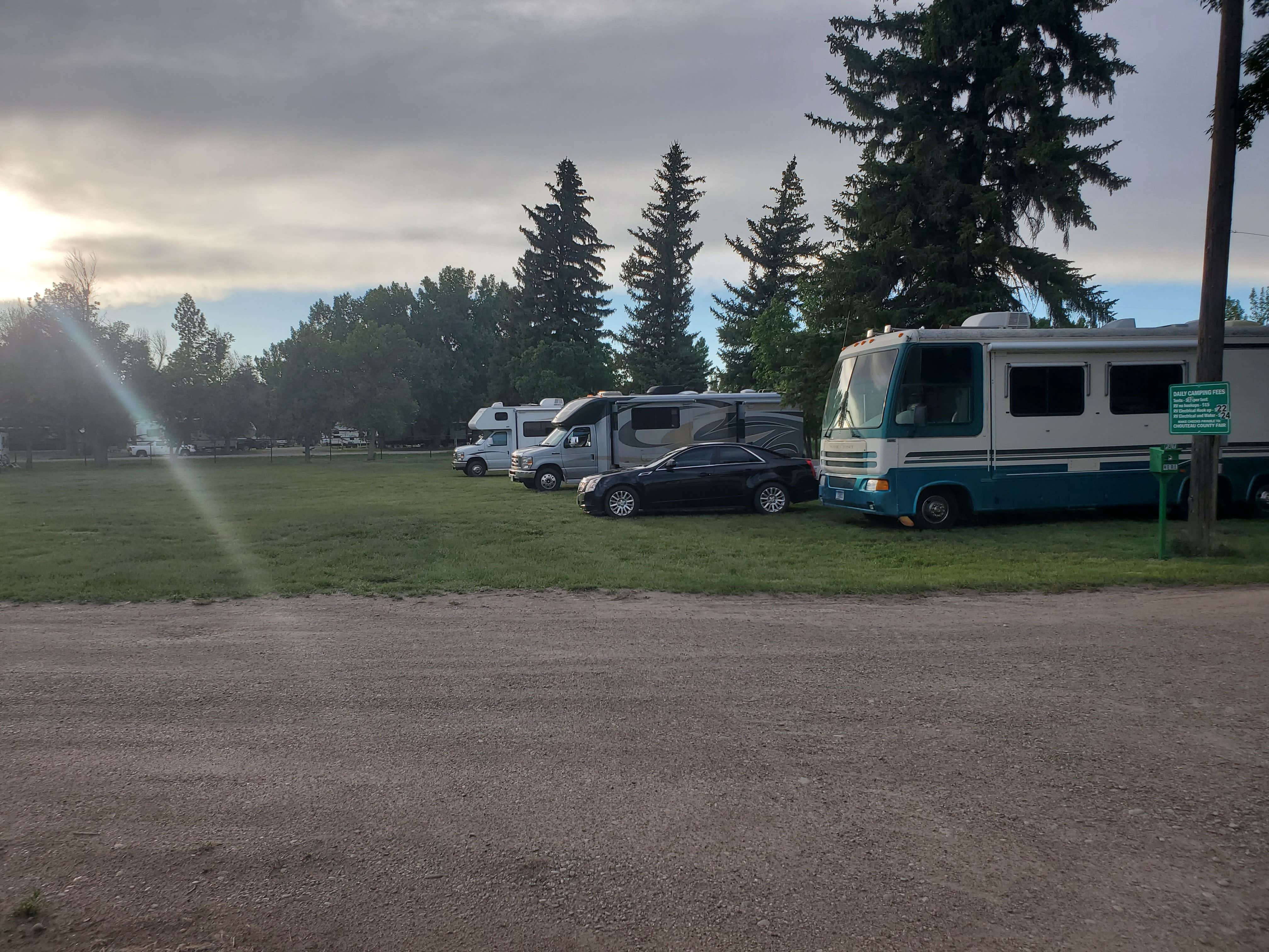 Mimi's photo of rv camping at Chouteau County Fairgrounds & Canoe Launch Campground near Monarch, MT