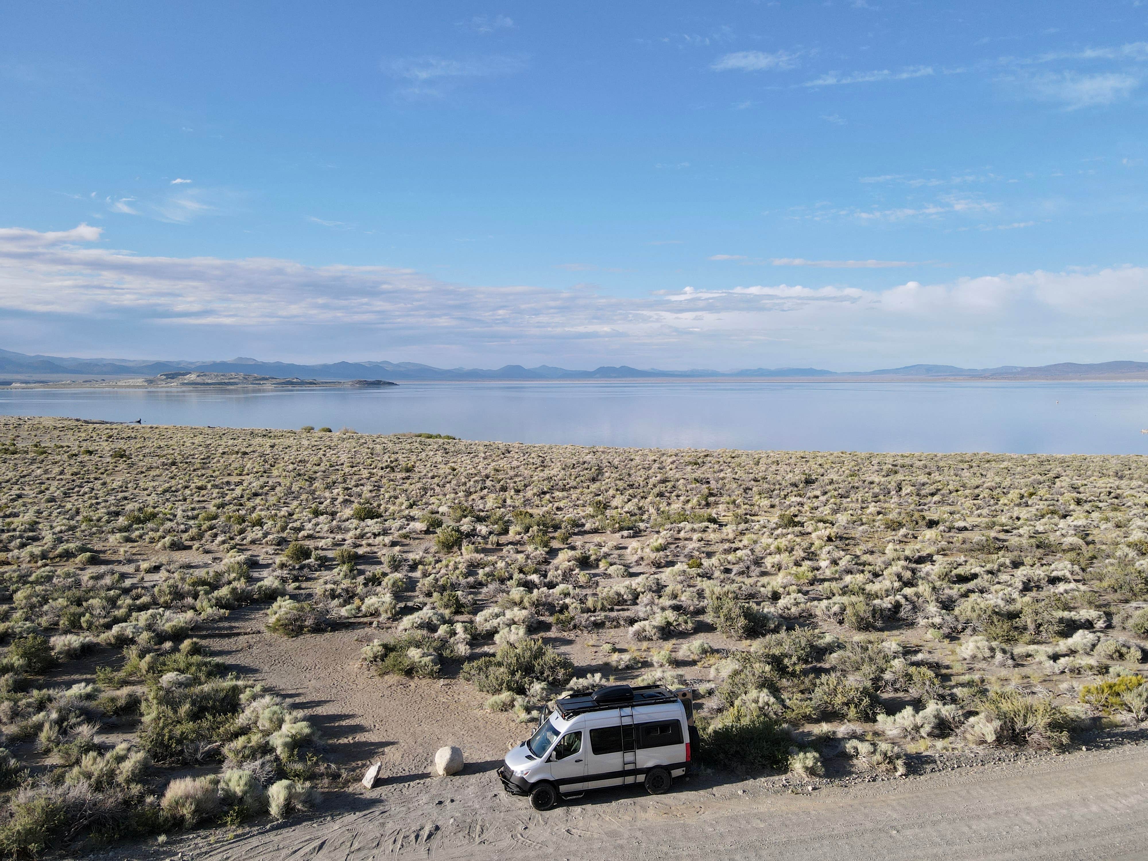 Katie T.'s photo of rv camping at Mono Lake South Dispersed near Mono City, CA