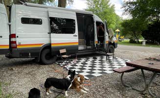 Steve K.'s photo of camping with pets at Buckley Creek near Beatrice, NE