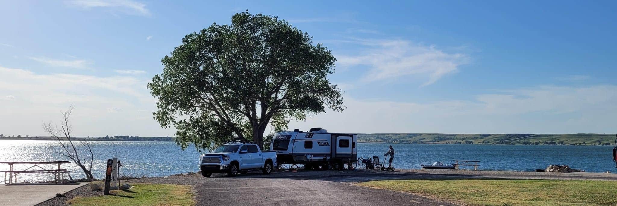 Darren's photo of rv camping at Big Bluestem Hell Creek Area Campground — Wilson State Park near Lucas, KS