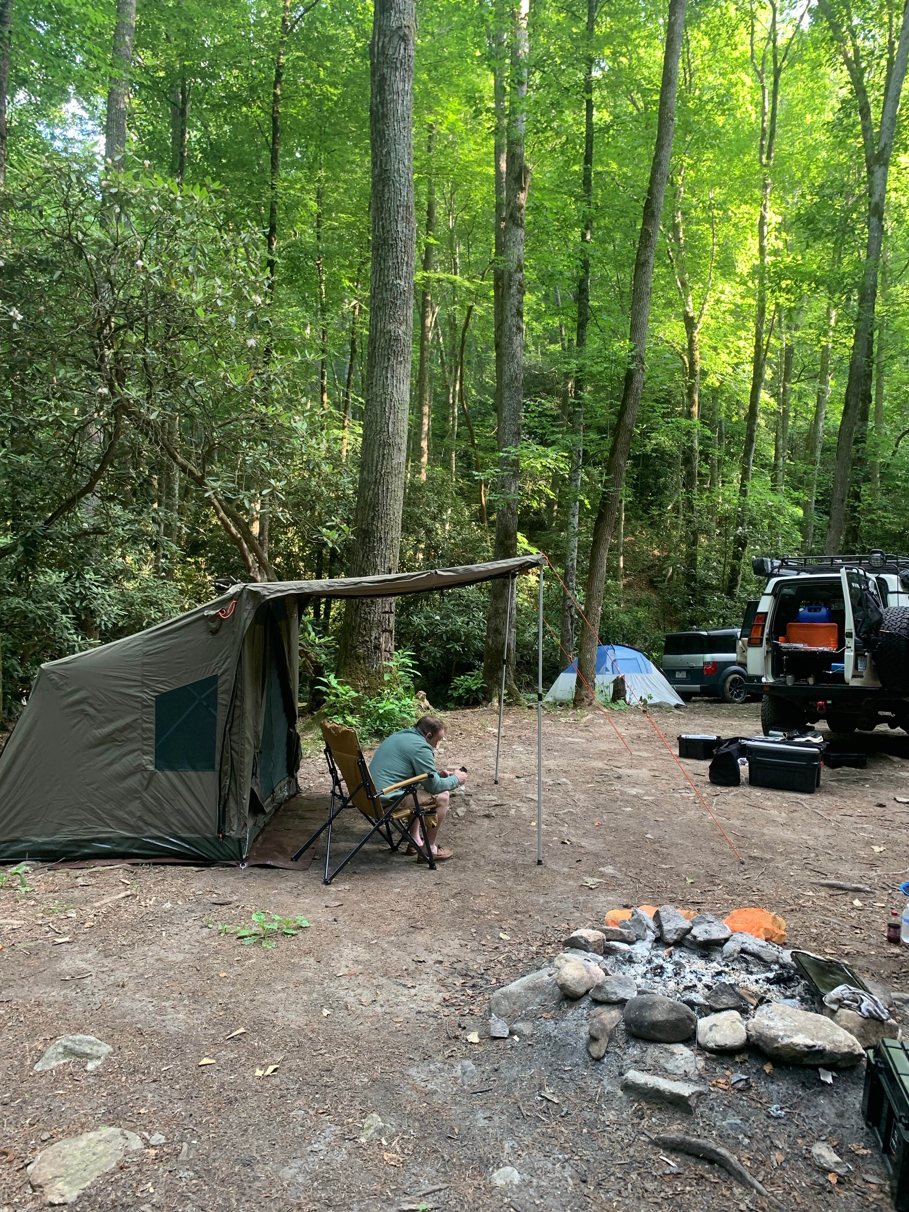 Camper-submitted photo at Hurricane Creek Camp near Nantahala National Forest