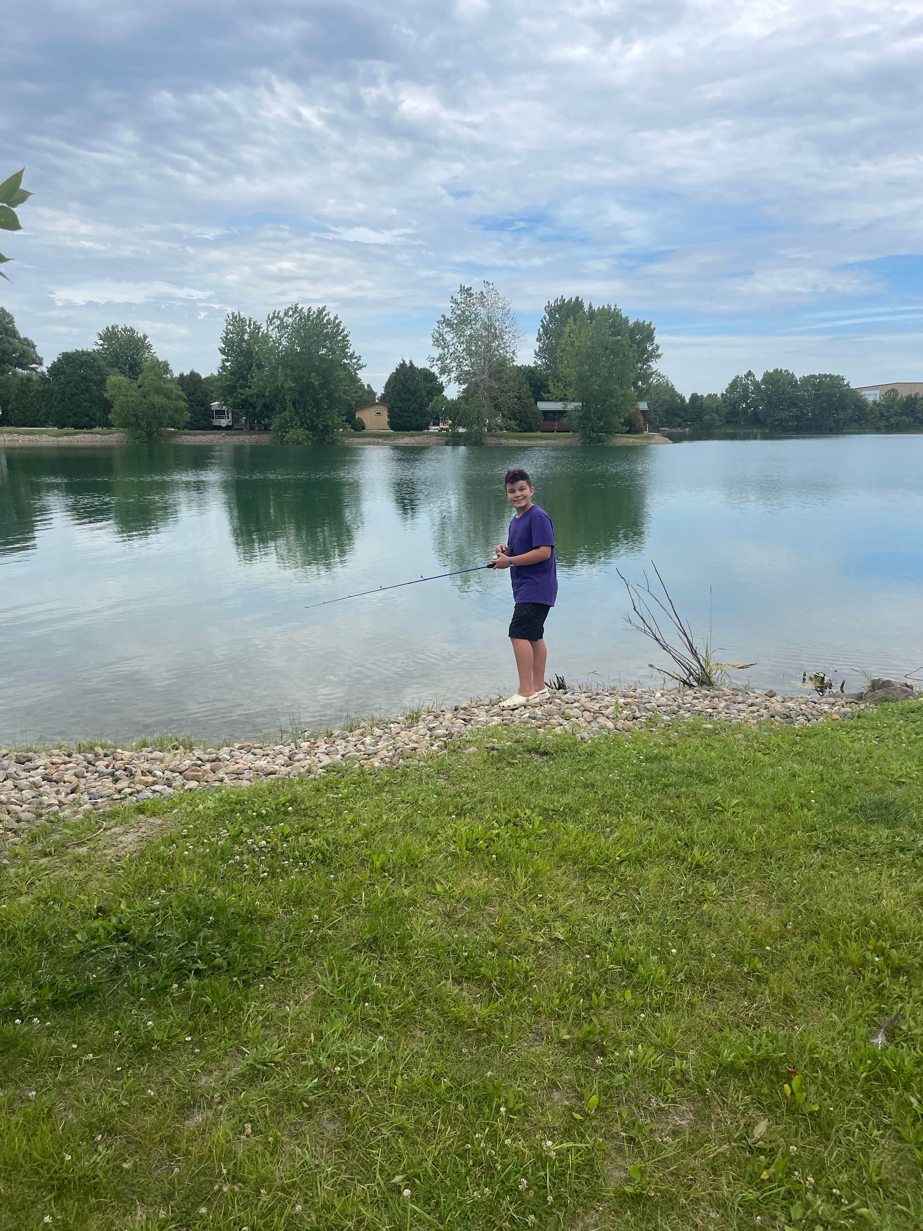 Camper-submitted photo at Caboose Lake Campground near Monticello, IN