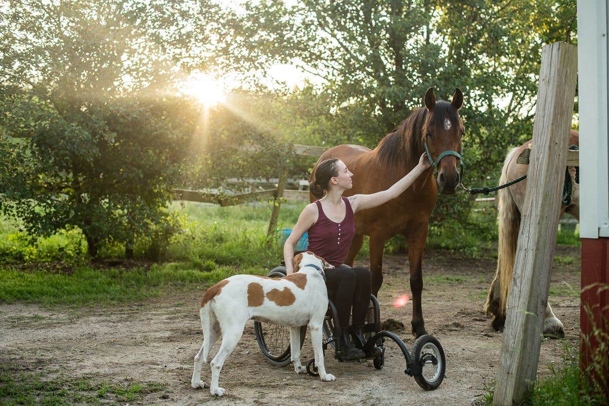 Candida H.'s photo of camping with pets at The Warriors of the Rainbow Horse Sanctuary, Inc. near Bolivar, MO