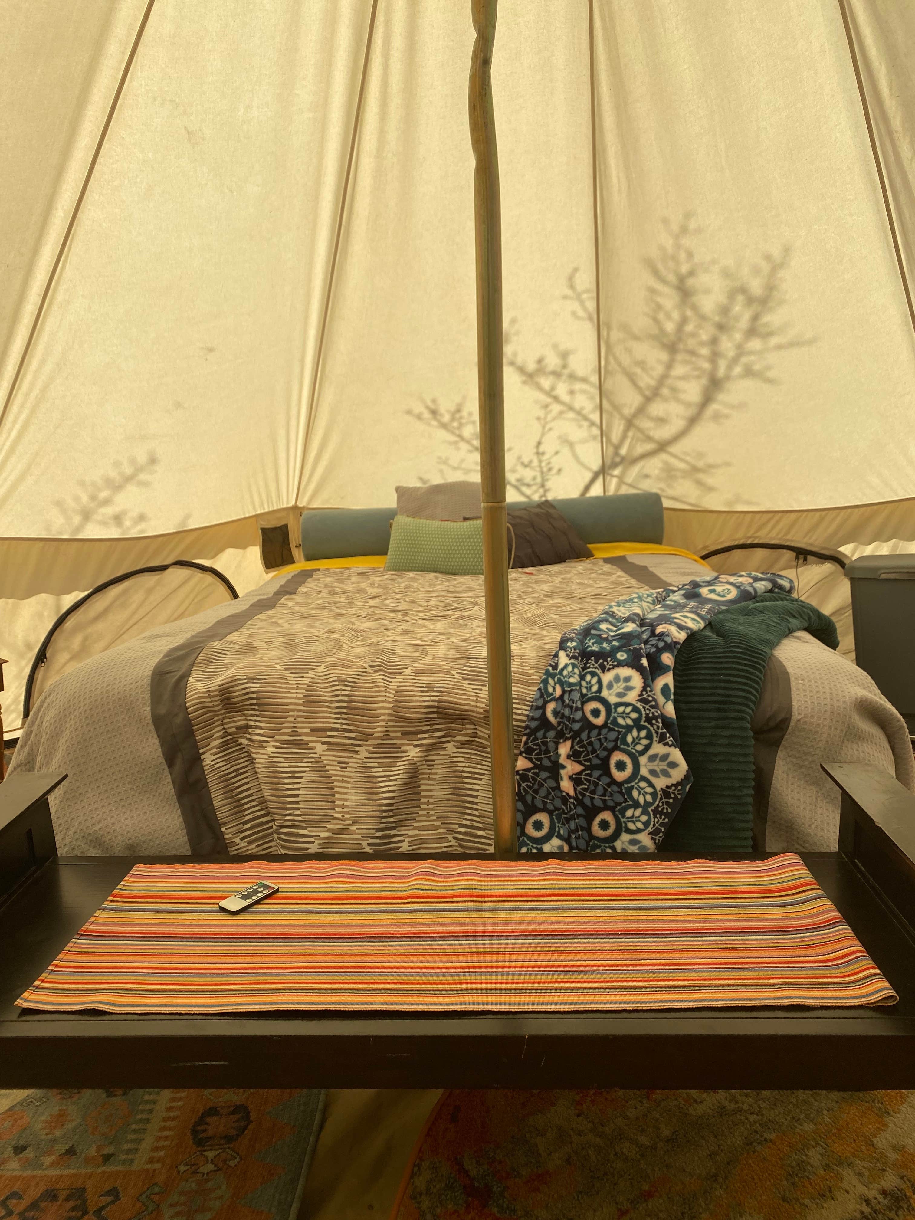 Eric L.'s photo of glamping accommodations at Schinzel Flats - Glamping Redefined! near Mosca, CO