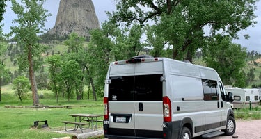Belle Fourche Campground at Devils Tower