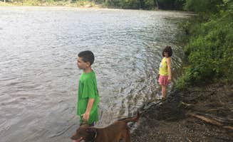 Anna R.'s photo of camping with pets at Davy Crockett Birthplace State Park Campground near Cherokee National Forest