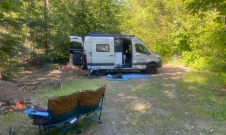 Camping near Forlorn Lakes: Dispersed Camping above Panther Creek Falls, Carson, Washington
