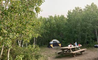 Ash C.'s photo of tent camping at Fish Lake Campground near Lostine, OR