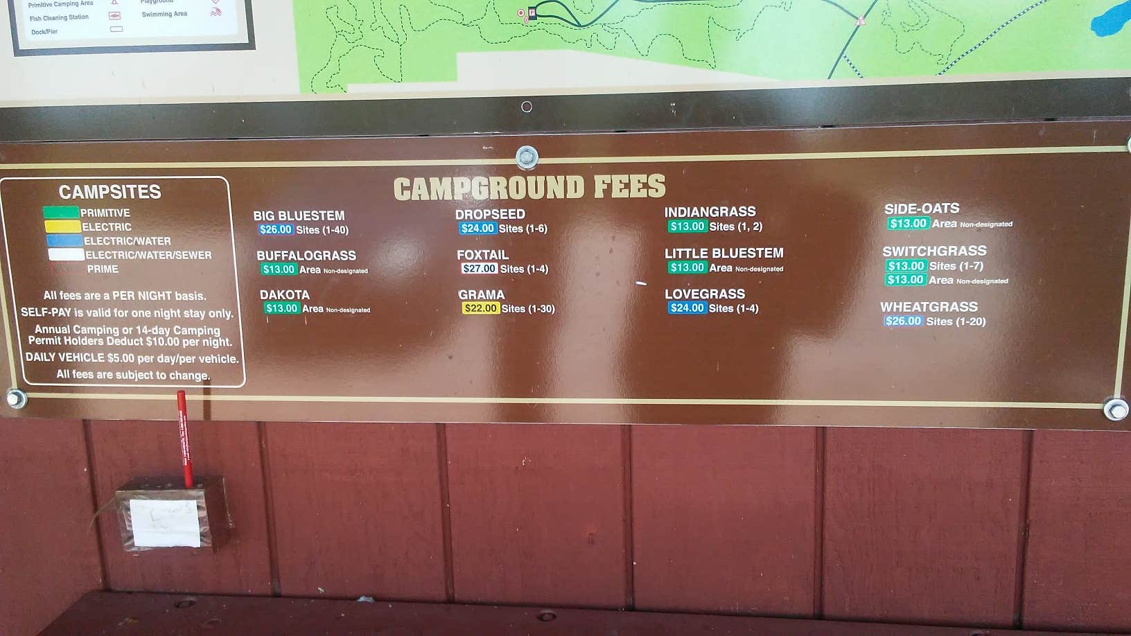 Camper-submitted photo at Big Bluestem Hell Creek Area Campground — Wilson State Park in Kansas