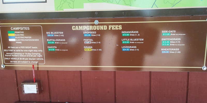 Camper submitted image from Big Bluestem Hell Creek Area Campground — Wilson State Park