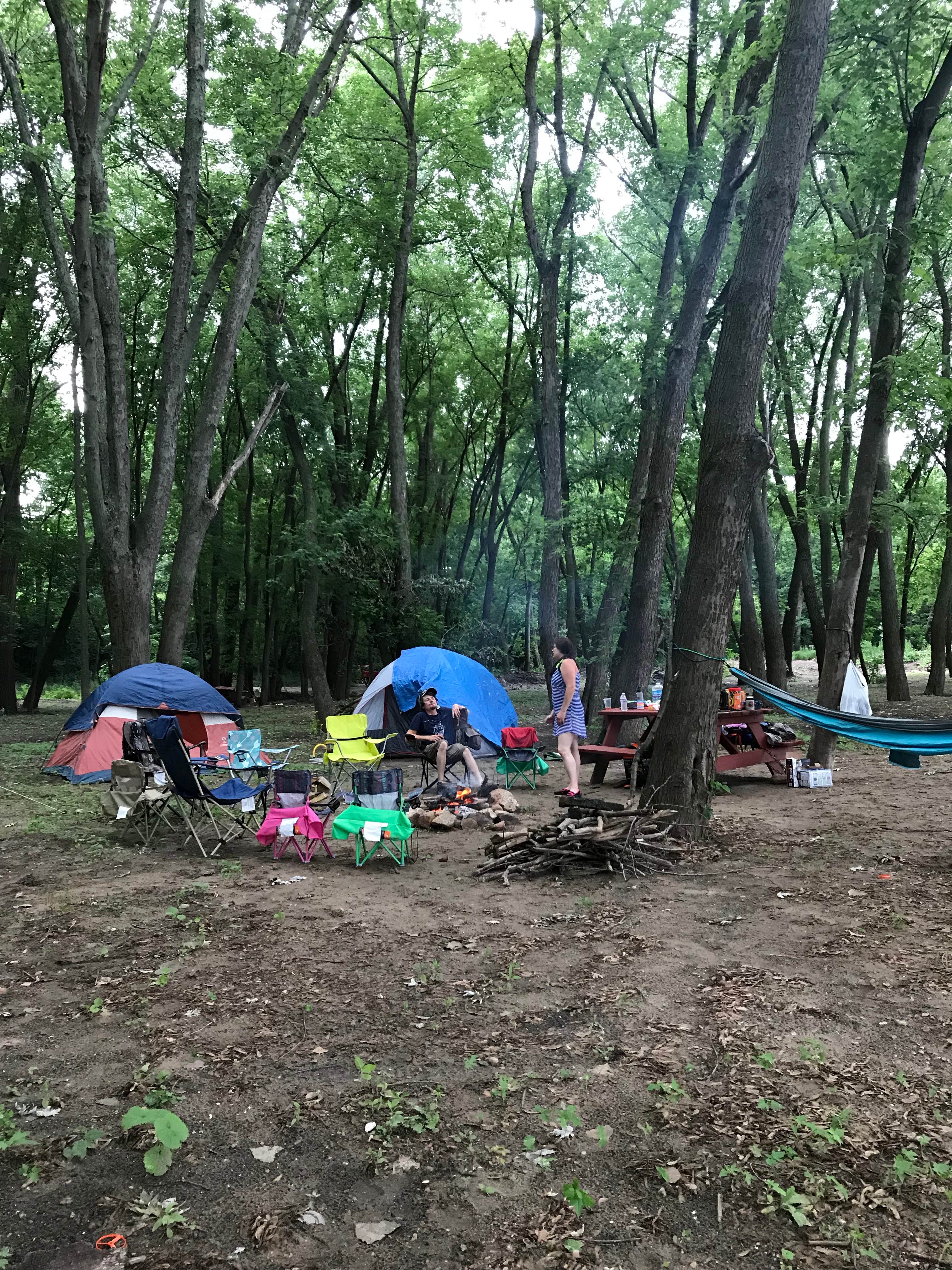 Amanda W.'s photo of tent camping at Kayak Morris near Bartlett, IL