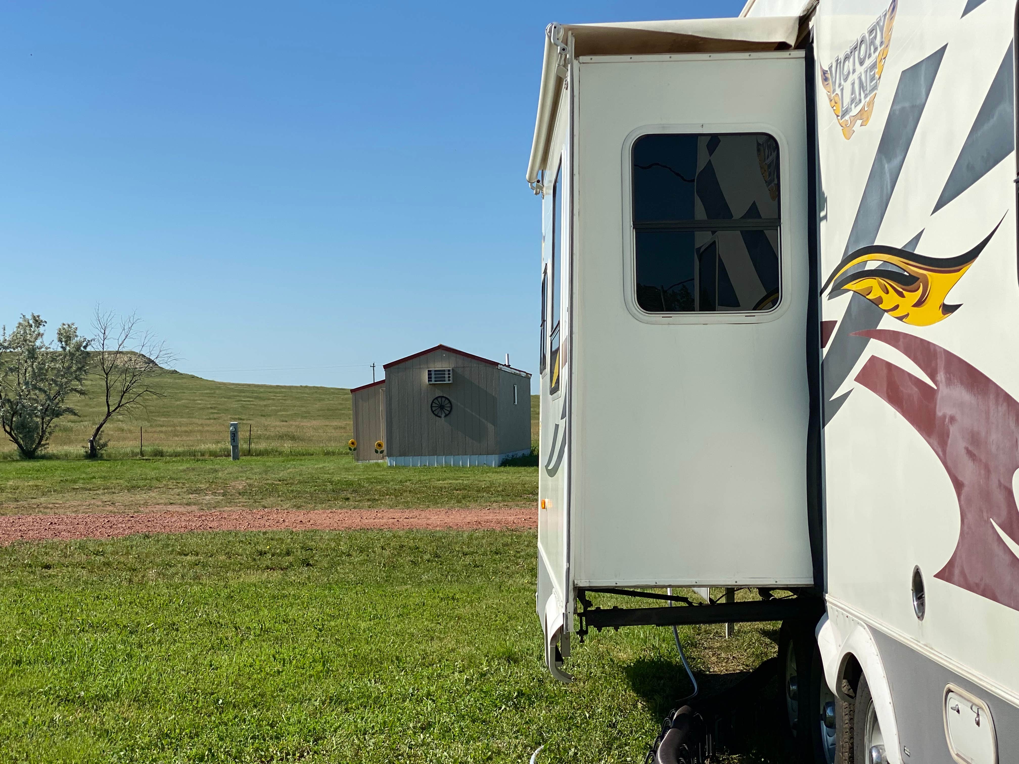 Sherry's photo of a cabin at The Crossings Campground near Dakota Prairie National Grasslands