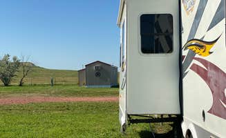 Sherry's photo of a cabin at The Crossings Campground near Theodore Roosevelt National Park