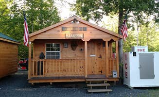 Ashley F.'s photo of glamping accommodations at Birch Haven Campground near Limestone, ME