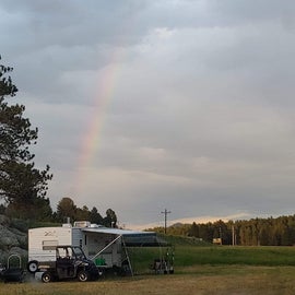 Rainbow over the Black Hills.