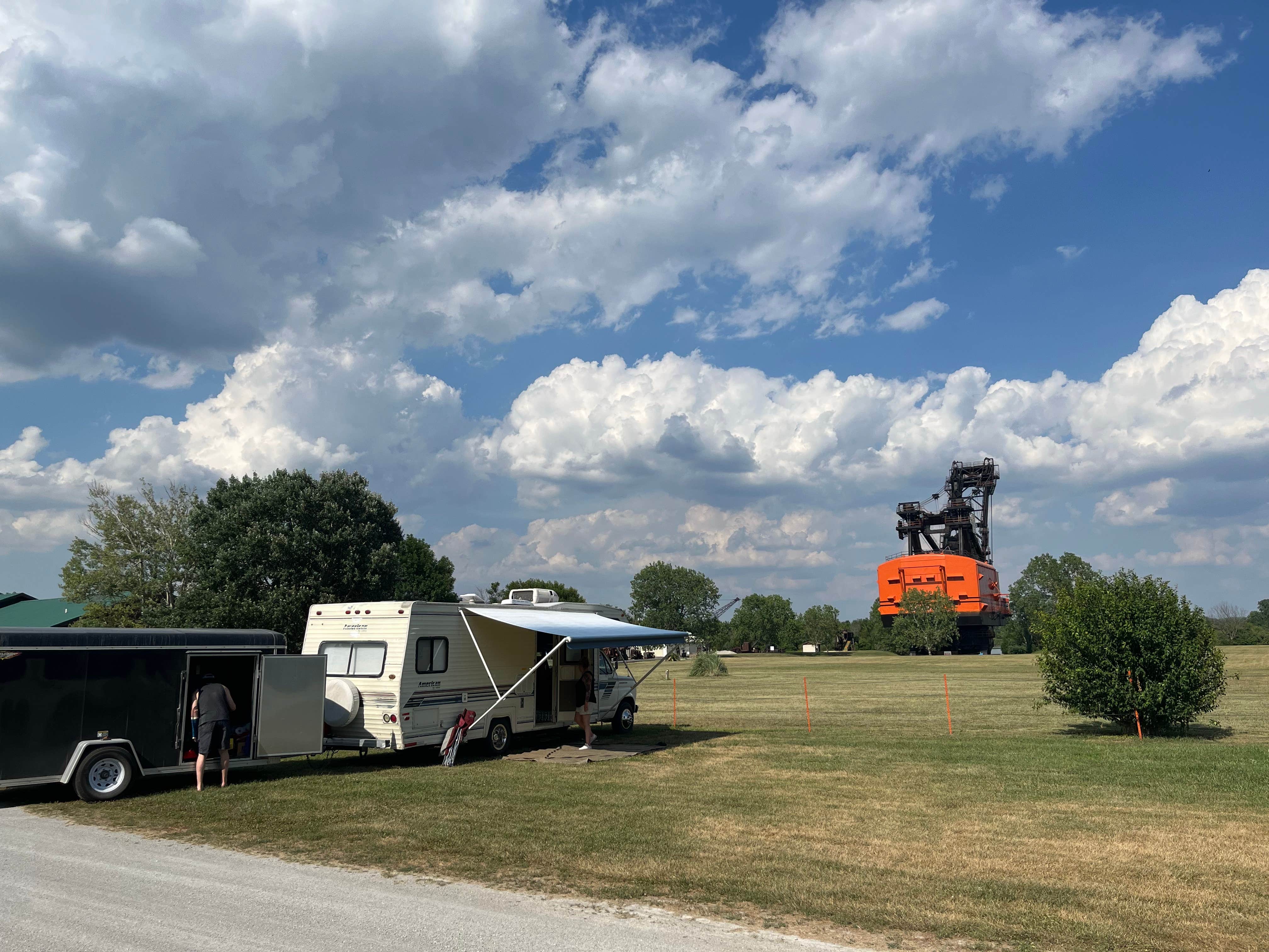 Camping near Kamp Siesta: Big Brutus, Pittsburg, Kansas